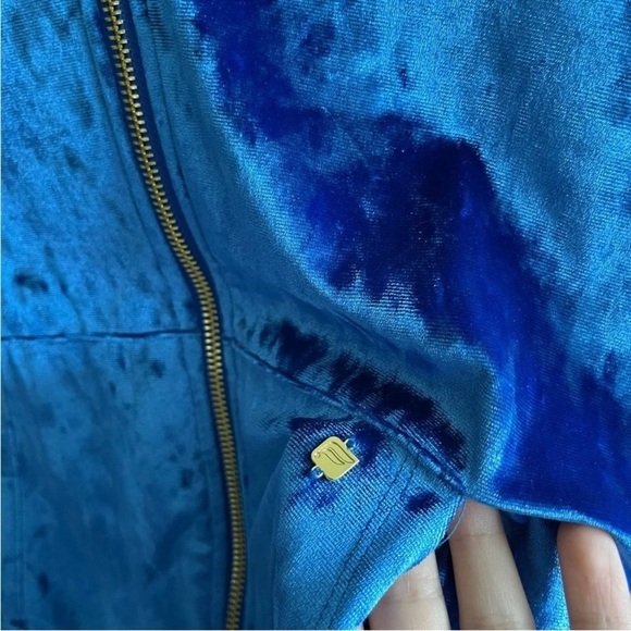 FABLETICS Crushed Velour Zip Up Hoodie Size M - Picture 9 of 13